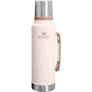 STANLEY 1913 Classic Legendary Thermos Bottle 1.4L - Thermos Keeps Hot or Cold for 40 Hours - Stainless Steel Thermos Flask - BPA Free - Dishwasher Safe - Hammertone Rose Quartz - 100000116393 (10-11347-0335)