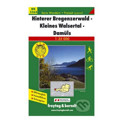 Hinterer Bregenzerwald, Kleines Walsertal, Damüls 1:35 000 - freytag&berndt