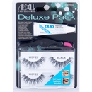 Ardell Wispies Deluxe Pack 2 páry + lepidlo na řasy Duo 2,5 g + aplikátor Black