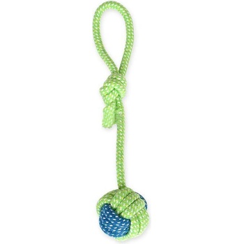 Играчка за куче въжена топка с дръжка, 31 х Ф6 см (4152)