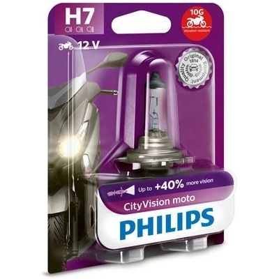 Philips CityVision H7 PX26d 12V 55W 12972CTVBW