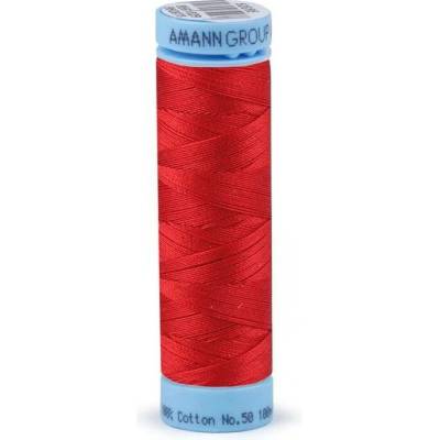 Bavlněné nitě 100 m Etiketní č.50 Triana Amann 0501 True Red