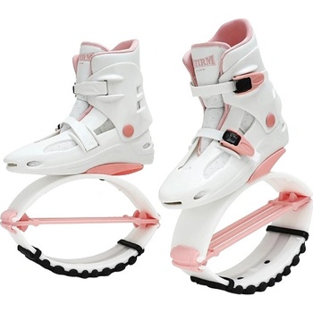 Kangoo Jumping Kangaroo Boots bílo-sv.růžové 45-75 kg