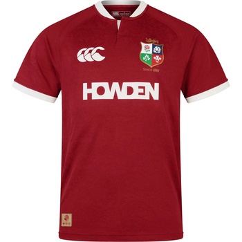 Canterbury British and Irish Lions 2025 Shirt Adults - Red Dahlia
