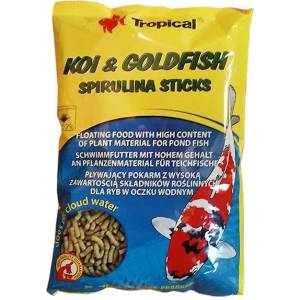 Tropical Koi & Goldfish Spirulina Sticks - 1 л