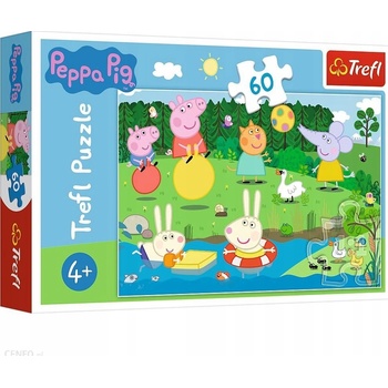 Trefl Prasátko Peppa u rybníka 60 dílků