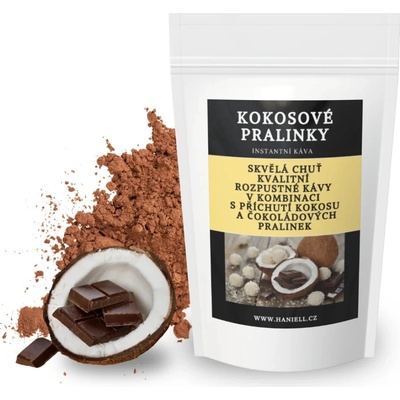 Haniell Rozpustná káva Kokosové pralinky 100 g