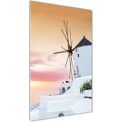 Vertikálny foto obraz sklenený Santorini Grécko 50x100 cm