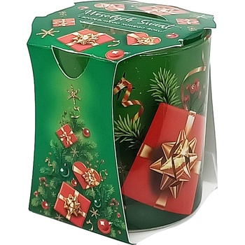 CANDY Ароматна коледна свещ Merry Christmas, 18 часа