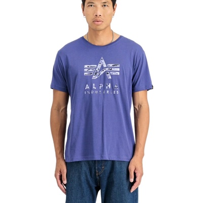 Alpha Industries tričko pánske CAMO PP T night purple