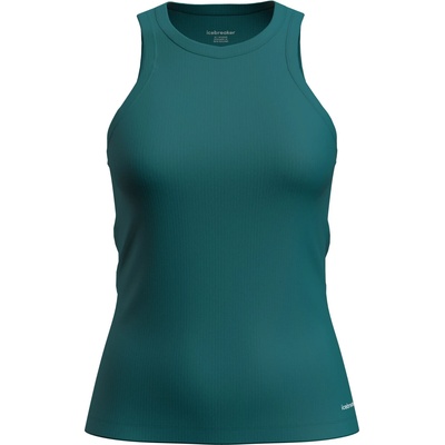 Icebreaker Дамски потник с широка презрамка Icebreaker Women's Merino Rib Lotus Tank Tank top - Tidal Teal - размер XL (916-3911-0315)