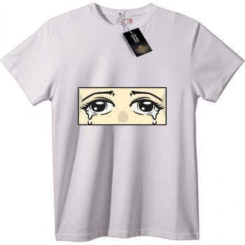 NOONEBRAND Тениска Плачещи аниме очи - 3XL, Black