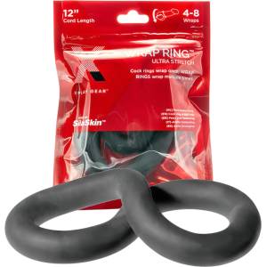 Perfect Fit - пенис пръстен дебел - черен - 30 см