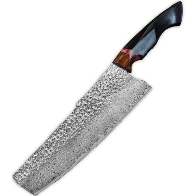 KnifeBoss damaškový nôž Nakiri 8" 197 mm Ebony wood VG-10