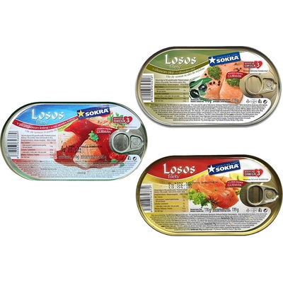 Sokra Filety z lososa v pikantnom kréme 170 g