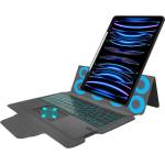 Techsuit KeyTab Pro RGB Wireless Touchpad Keyboard Case - полиуретанов калъф, клавиатура, тракпад и поставка за iPad Pro 12.9 M2 (2022), iPad Pro 12.9 M1 (2021), iPad Pro 12.9 (2020), iPad Pro 12.9 (2