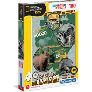 Clementoni Пъзел 180 части National Geographic Wildlife Expedition Клементони Clementoni 29207