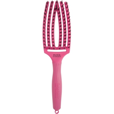 Olivia Garden Fingerbrush Care Iconic Combo Medium Hot Pink