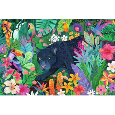 Ravensburger Panter v rozkvetlé džungli 3000 dílků
