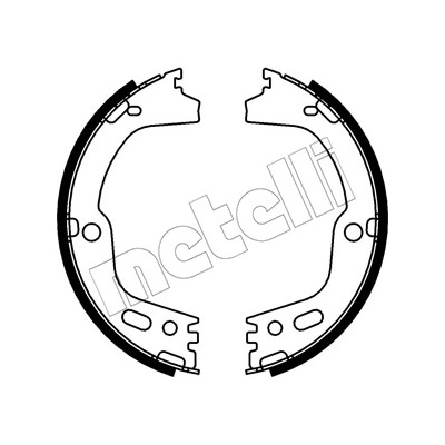 Sada brzd. čeľustí parkov. brzdy METELLI 53-0756 (530756)
