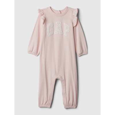 GAP Бебешки гащеризон с лого GAP GAP | Rozov | Момичешки | 68-80
