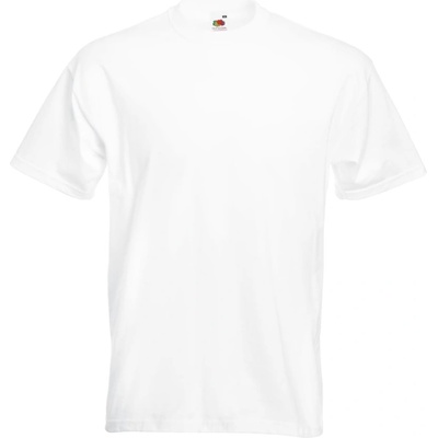 Fruit of the Loom Мъжка памучна тениска с къс ръкав fruit of the loom super premium - бяла l (16104400103)