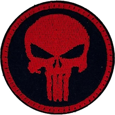 Nášivka Mini Punisher 51 x 51 mm - Red
