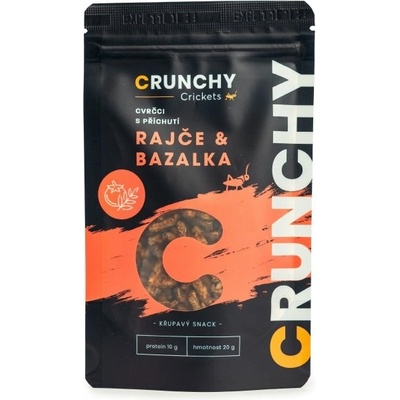 Crunchy Křupaví cvrčci rajče & bazalka 20 g
