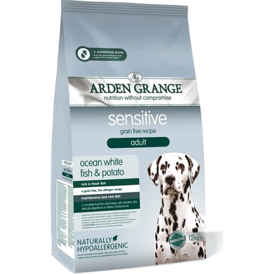 Arden Grange Grain Free Dog Adult Sen.Oc.White Fish Potato 6 kg
