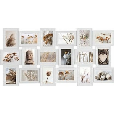 Multirámeček na 18 fotografií 10x15 Suzy bílý na zeď
