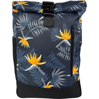 Tapple Černo-modro-žlutý rolovací batoh se vzorem Fiora 26 l