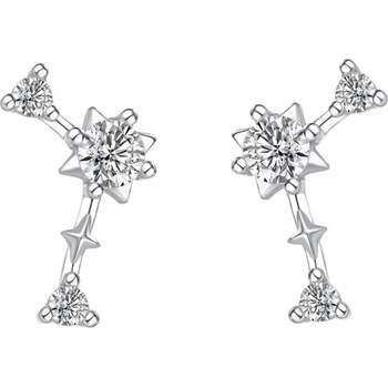 Silenti Jewelry Сребърни обеци "Съзвездие Стрелец