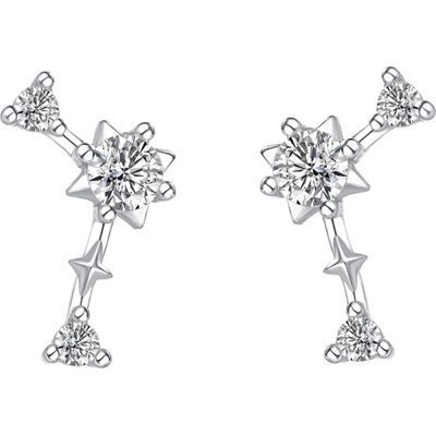 Silenti Jewelry Сребърни обеци "Съзвездие Стрелец