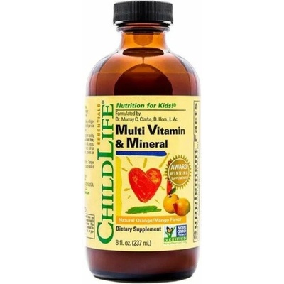 ChildLife Multi Vitamin & Mineral prírodný pomaranč mango 237 ml