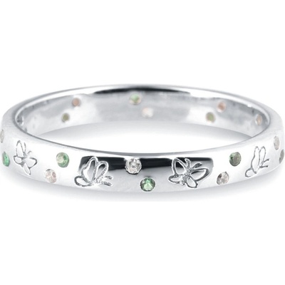 OLIVIE Stříbrný prsten MOTÝLÍ LOUKA 7651