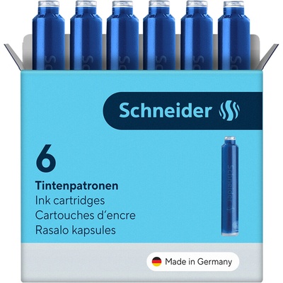 Schneider 6603 inkoustové bombičky modré 6 ks