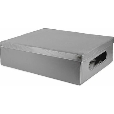 Compactor Skladacia úložná kartónová krabica s PVC 58 x 48 x 16 cm sivá