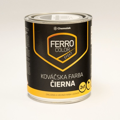 Chemolak Ferro color efekt kováčska čierna 2,5L