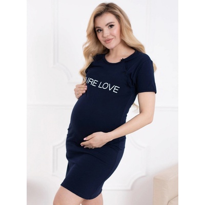 Materská nočná košeľa Pure Love Navy