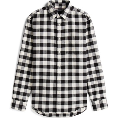Tommy Hilfiger Риза с дълъг ръкав Tommy Hilfiger Men's Buffalo Check Long Sleeve Shirt - Black 0MD