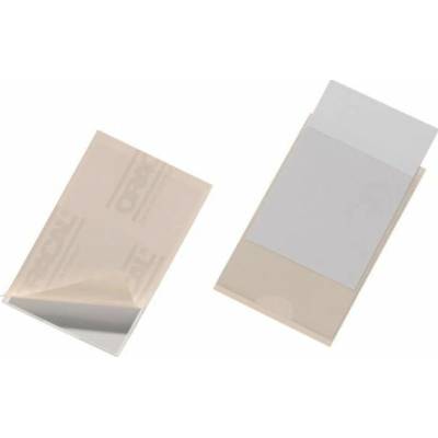 Samolepiace vrecko vizitkové s otvorom zboku DURABLE 63x94mm 10ks