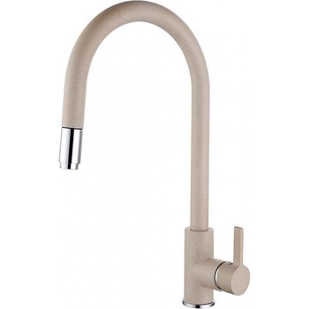 Inter Ceramic Висок смесител за кухня 263006 ПЯСЪК, с изтеглящ се душ (263006sand)