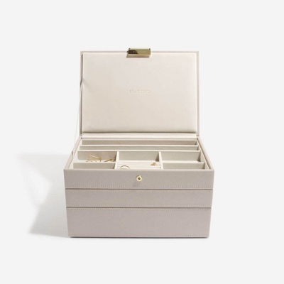 Stackers šperkovnice 3v1 Taupe Classic Set šedobéžová