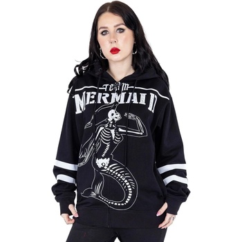 Image 1 of HEARTLESS дамско худи heartless - team mermaid - ЧЕРНО - poi1325