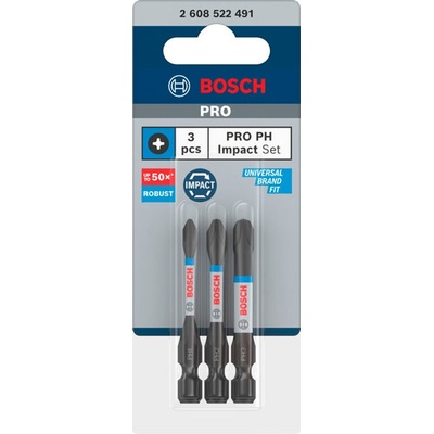 Bosch Nástavce Impact Control PH Power Bit, 3 ks 2608522491
