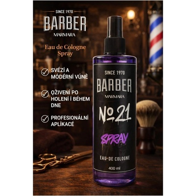 Marmara Barber Eau de Cologne Graffiti No 21 kolínská voda po holení 400 ml