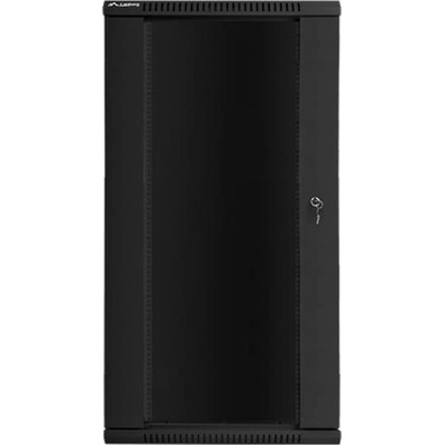 Lanberg rack cabinet 19" wall-mount 27U - 600x600 for self-assembly (flat pack), black (WF01-6627-10B)