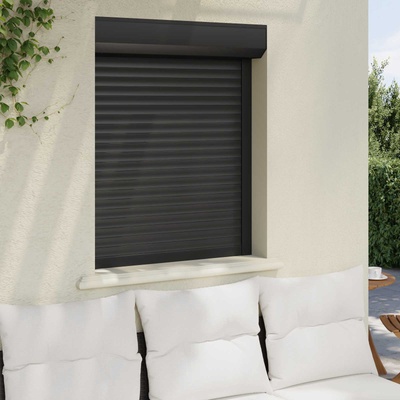 vidaXL Ролетна щора Антрацит 80 x 100 cm Алуминий и полиреутан (42047064)