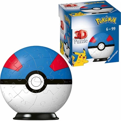 Ravensburger 3D puzzleball Pokémon Superball 54 ks – Zboží Mobilmania