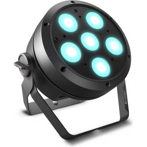 Cameo LED прожектор Cameo ROOT PAR 6, 12W, 1800 lm, 3000K, RGBWA + UV цветов спектър, за под (CLROOTPAR6)